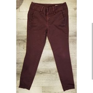 RAG & BONE Burgundy Slim Chinos